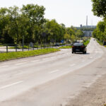 Ulica Orkana w stronę ulicy Klonowej