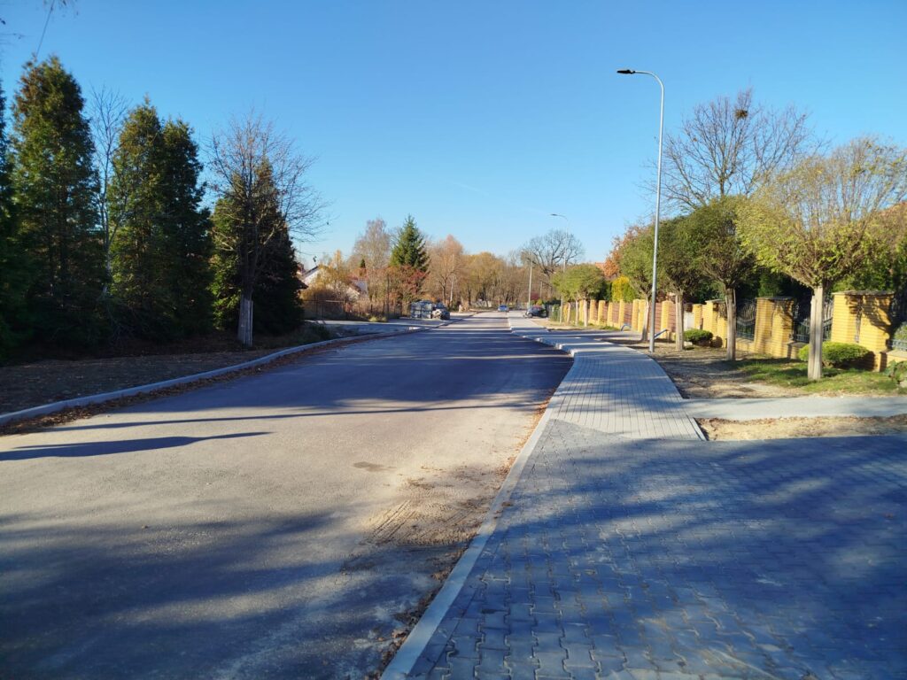 Modernizowana ulica Karczunek