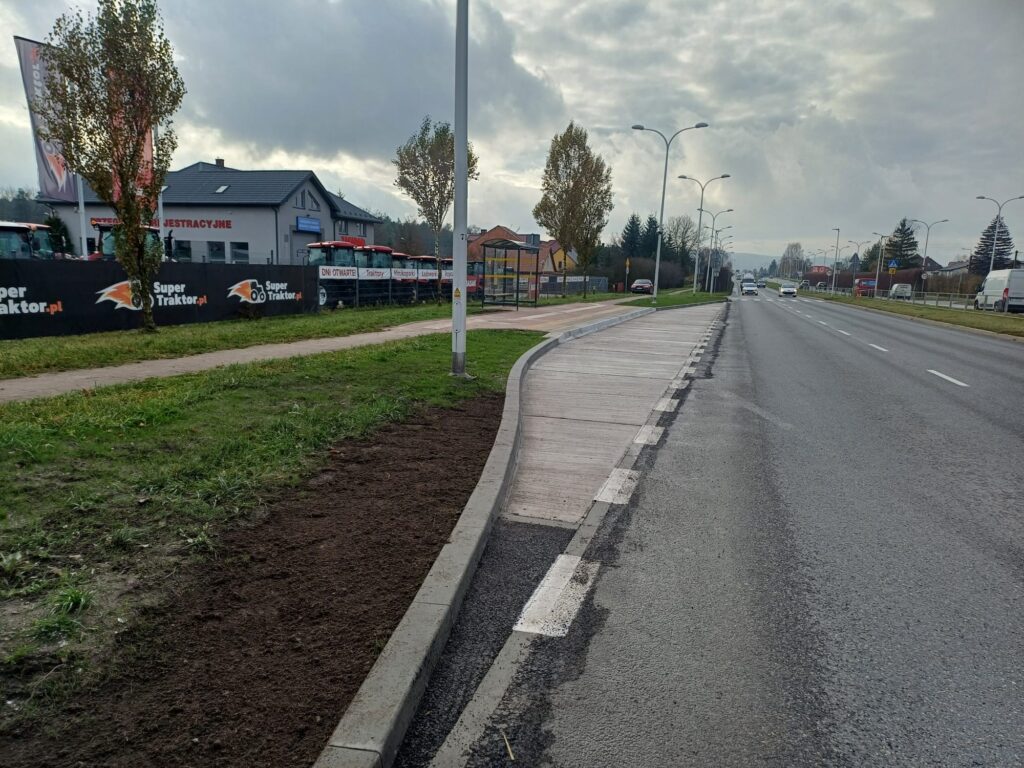Nowa zatoka autobusowa na ulica Krakowskiej
