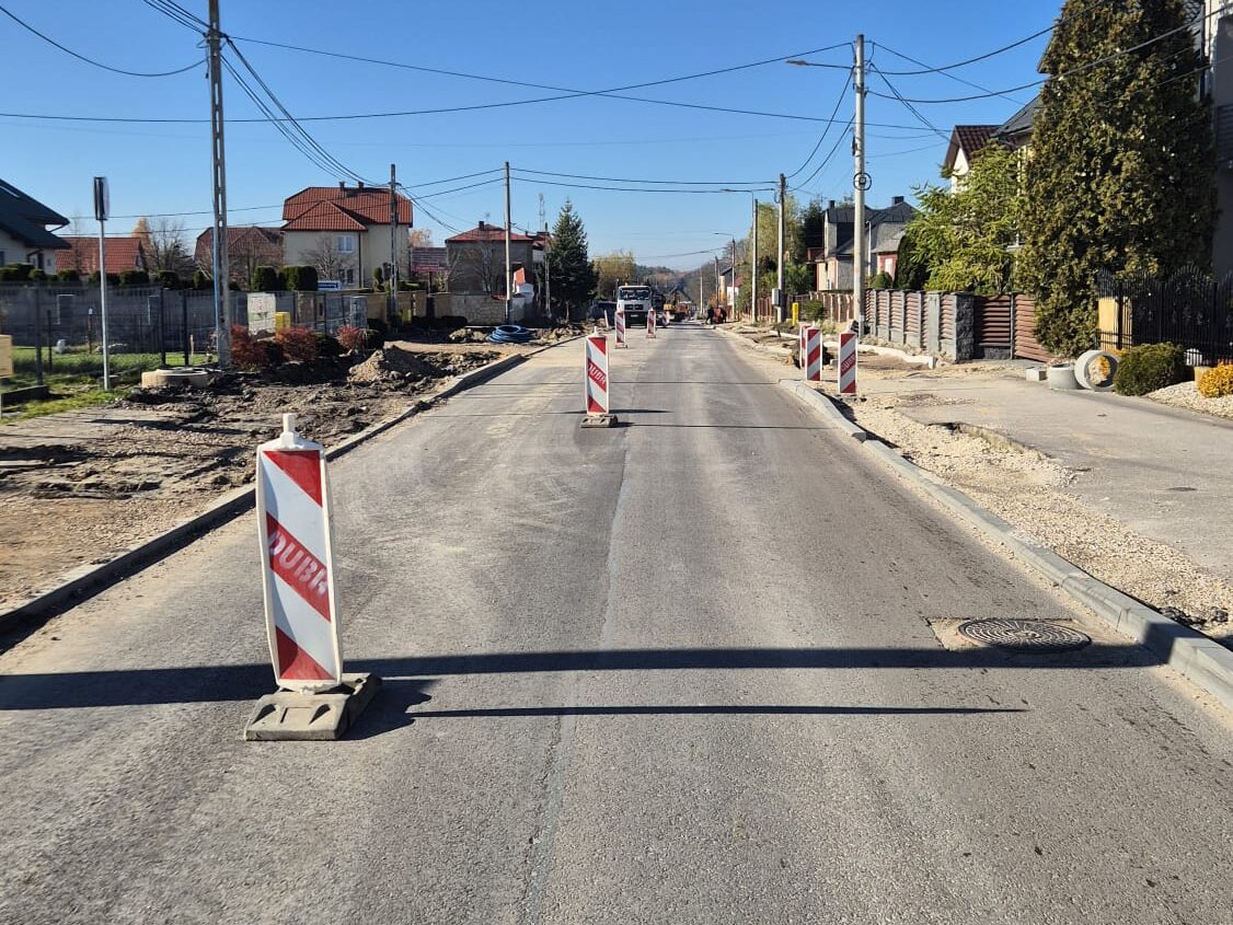 Modernizowana ulica Sukowska