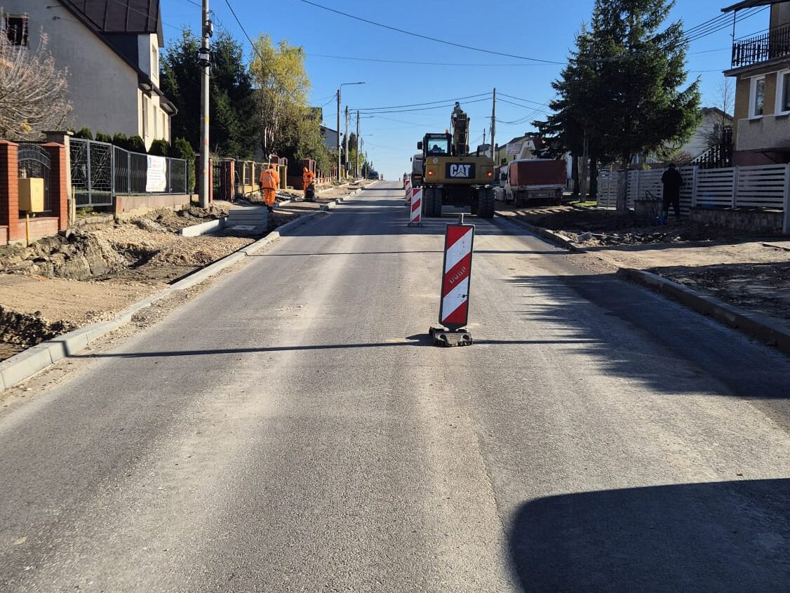 Modernizowana ulica Sukowska