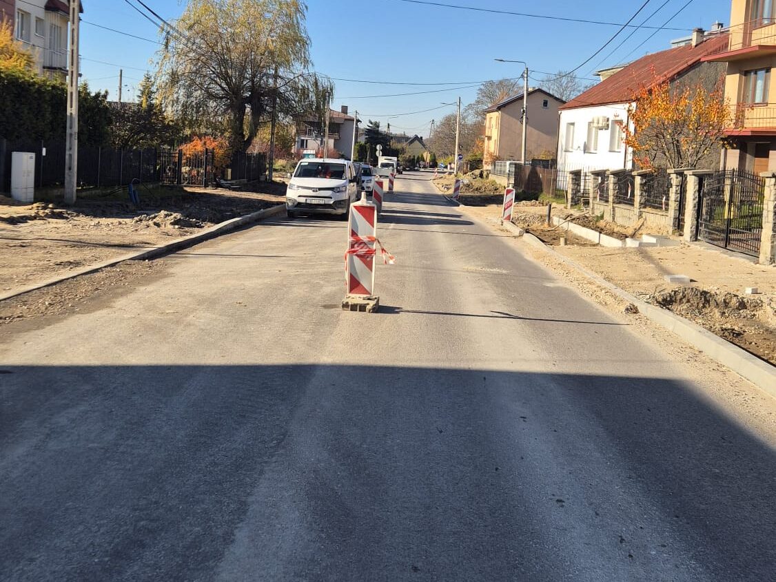 Modernizowana ulica Sukowska