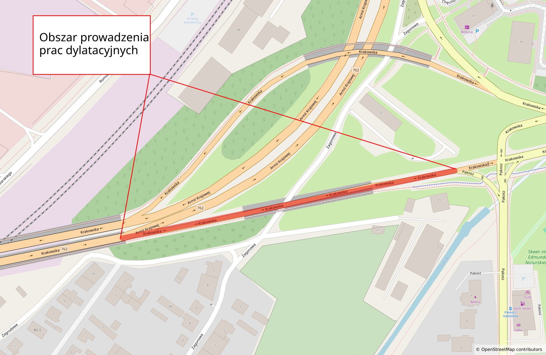 Utrudnienia na&nbsp;wiadukcie na&nbsp;ul.&nbsp;Krakowskiej