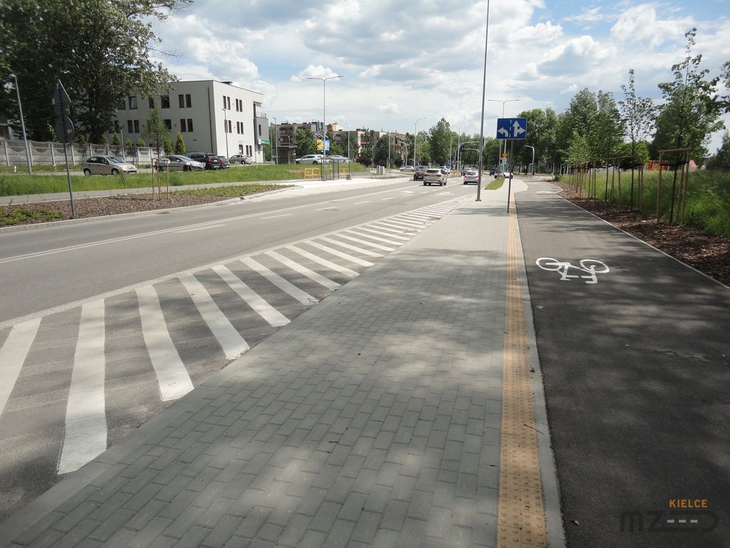 Ulica Kamińskiego - modernizacja w ramach projektu - Poprawa dostępności komunikacyjnej szpitali ŚCO i WSZ