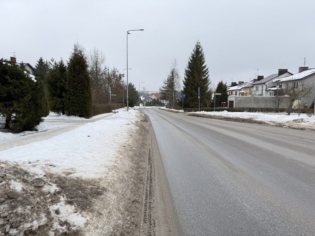 Ulica Wincentego z Kielce - wjazd od strony ulicy Witosa