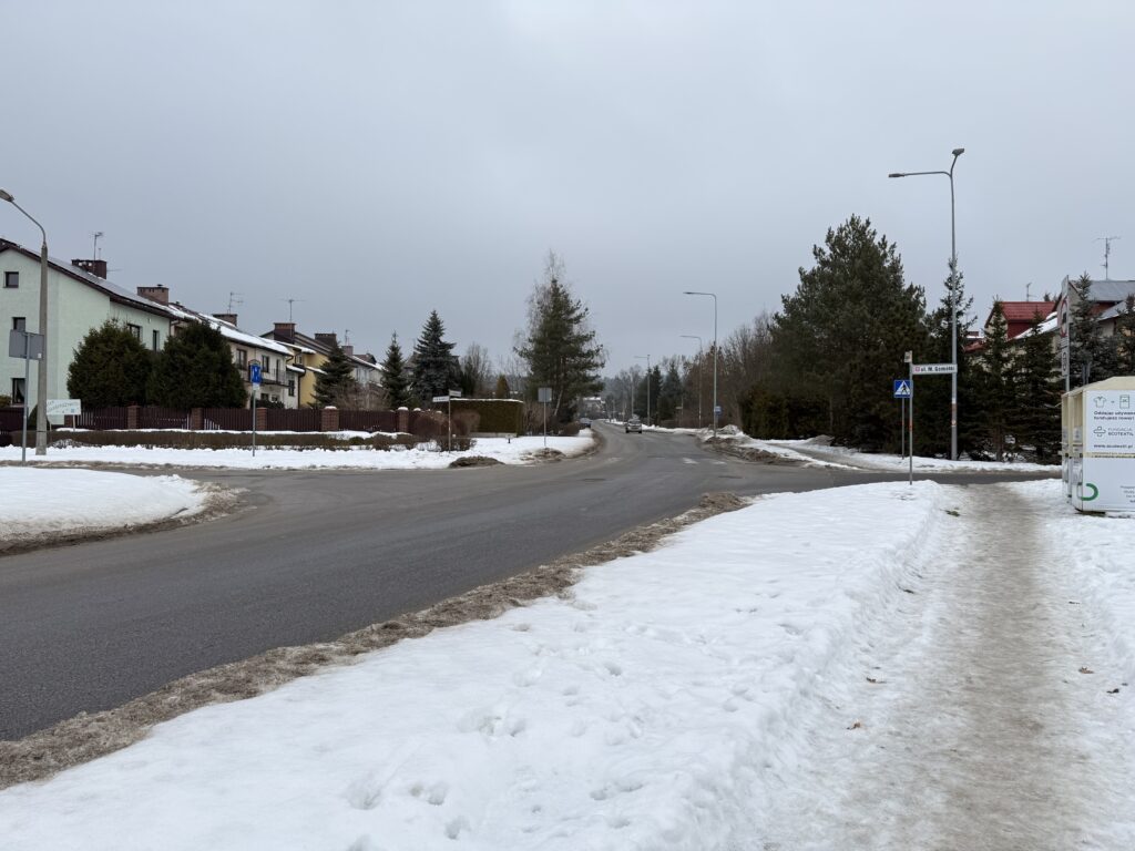 Ulica Wincentego z Kielce - wjazd od strony ulicy Witosa