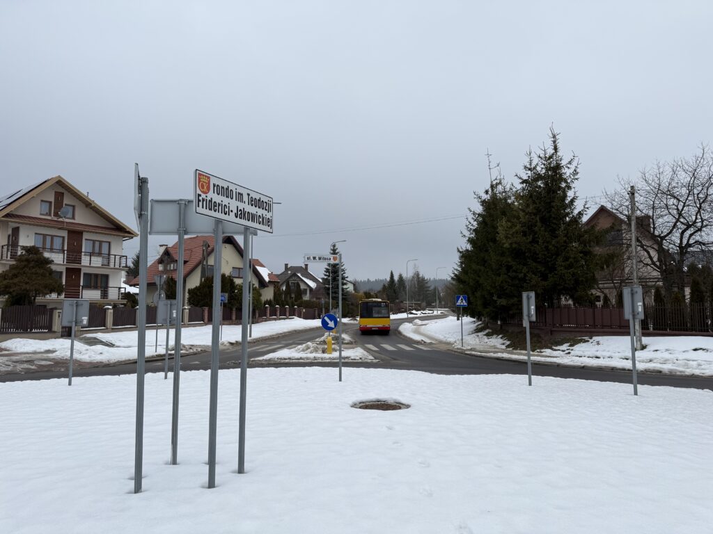 Ulica Wincentego z Kielce - wjazd od strony ulicy Witosa