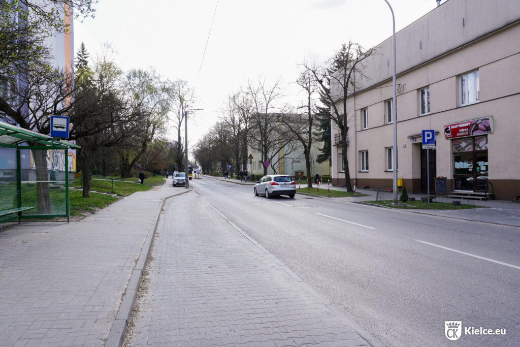 Ulica Zagórska - widok w kierunku wschodnim w stronę ulicy Szymanowskiego
