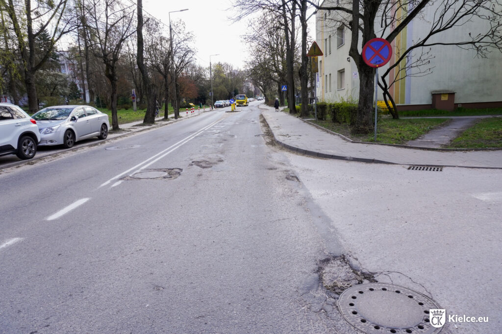 Ulica Zagórska - widok w kierunku wschodnim w stronę ulicy Szymanowskiego