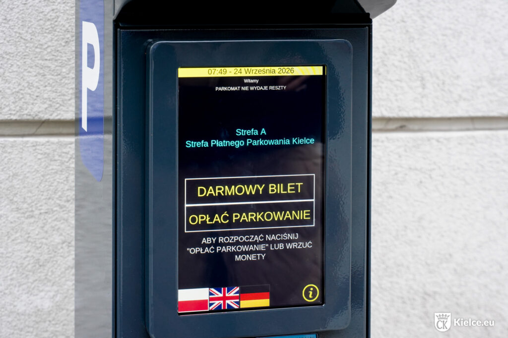 Obsługa nowego parkomatu