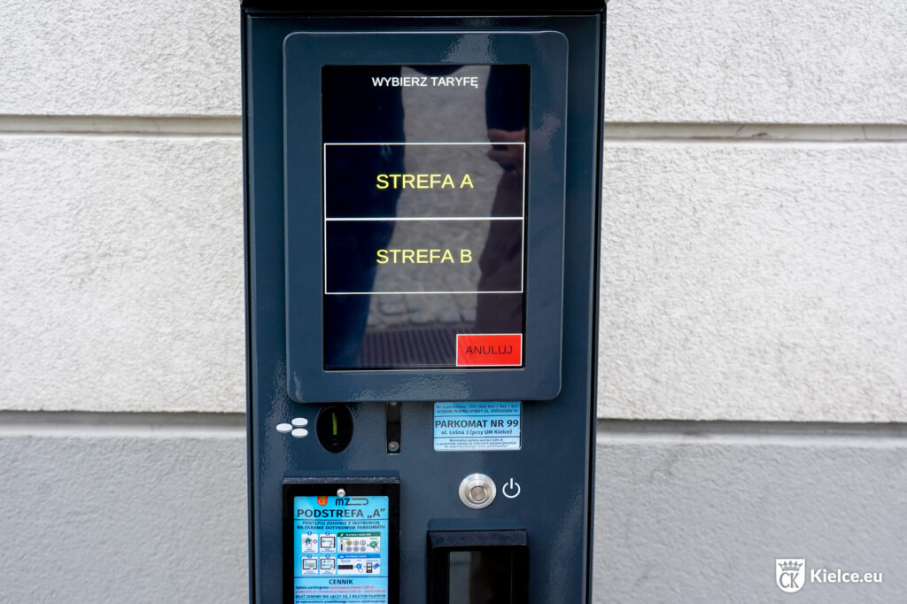 Obsługa nowego parkomatu