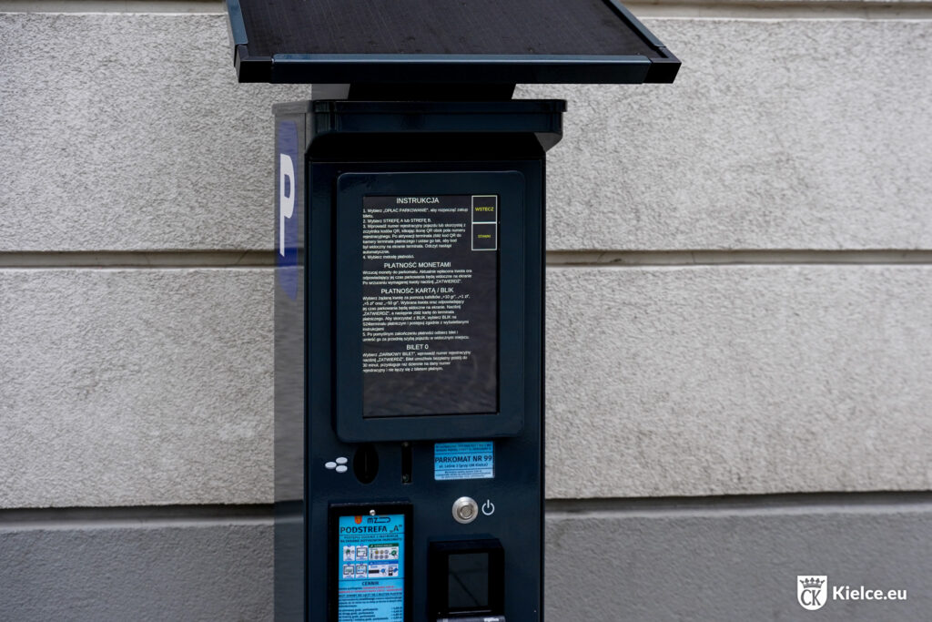 Obsługa nowego parkomatu