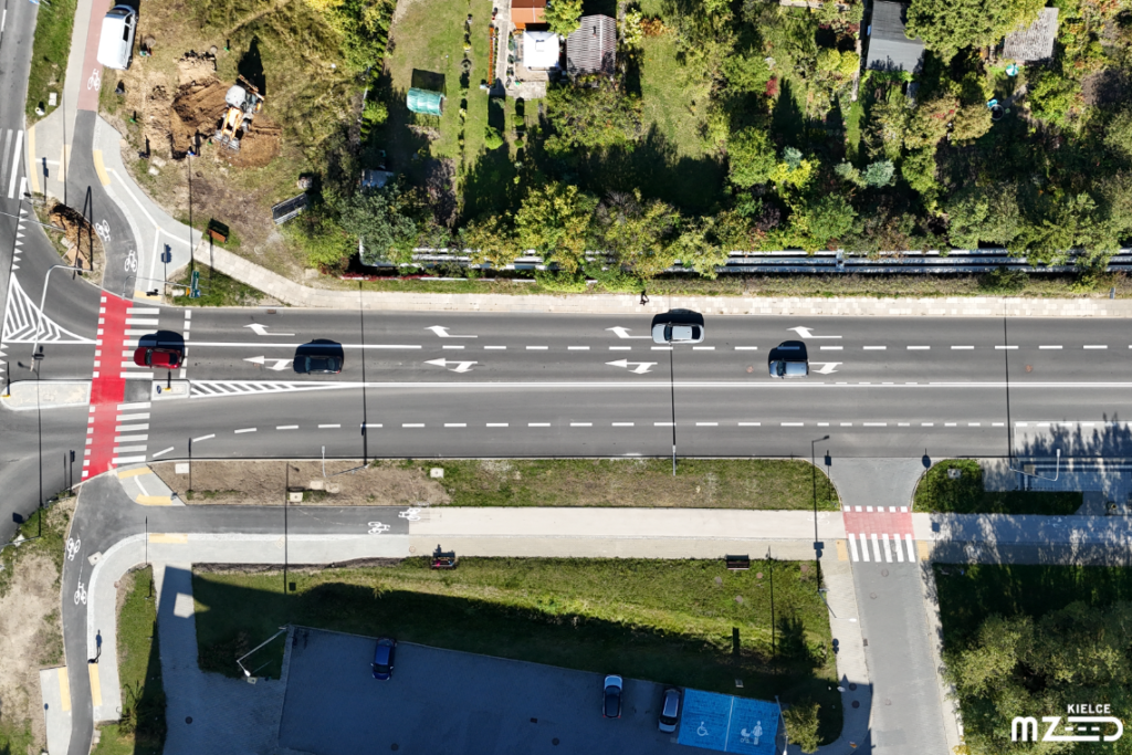Ulica Wrzosowa po remoncie nakładkowym